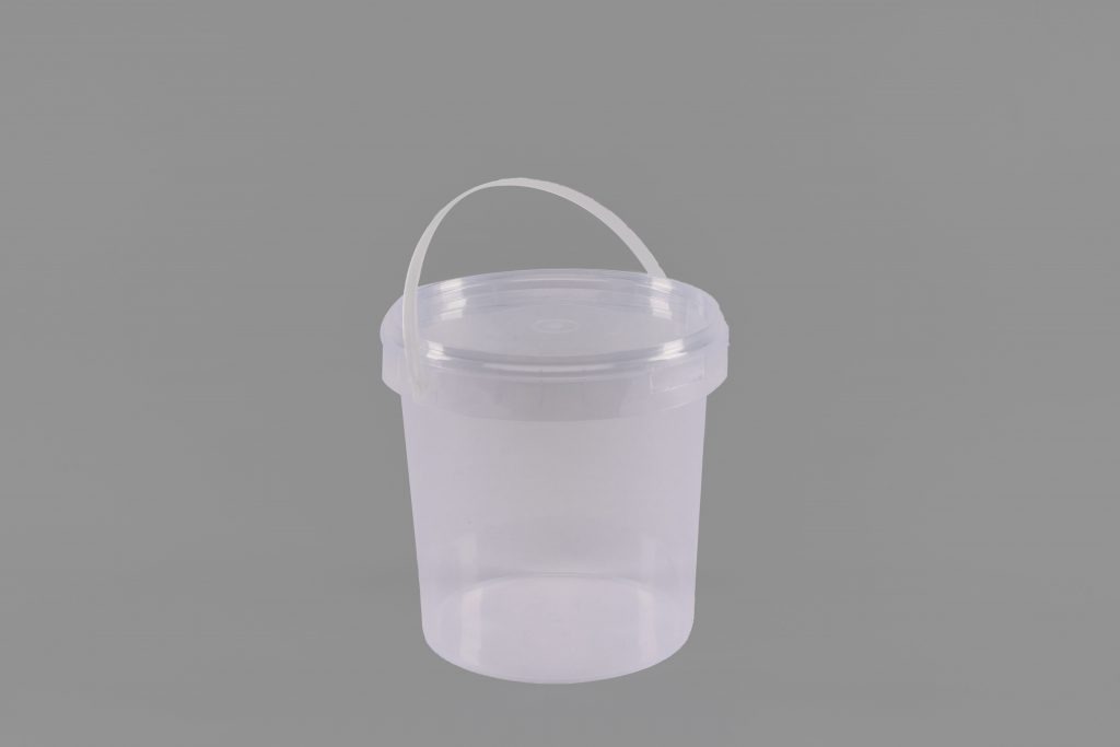 1 Liter Rundeimer, transparent