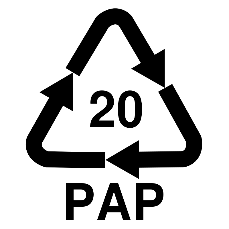 Recyclingcode PAP-20
