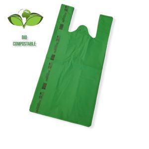 BIO Hemdchentragetaschen, extra-stark, geblockt, grün