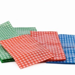 Vakuumbeutel Kariert-Rot/Grün/Blau